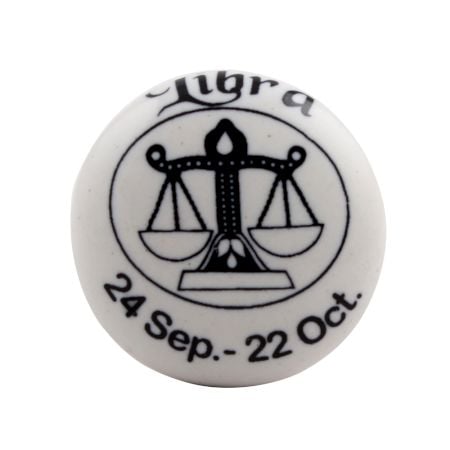 Libra Flat Ceramic Wine Stopper